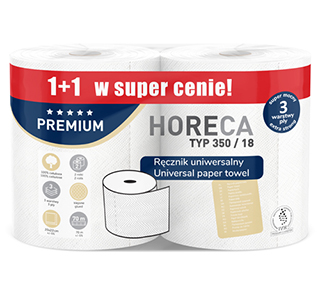 Paper towel HORECA PREMIUM TYPE 350/18 2 rolls 3 plies